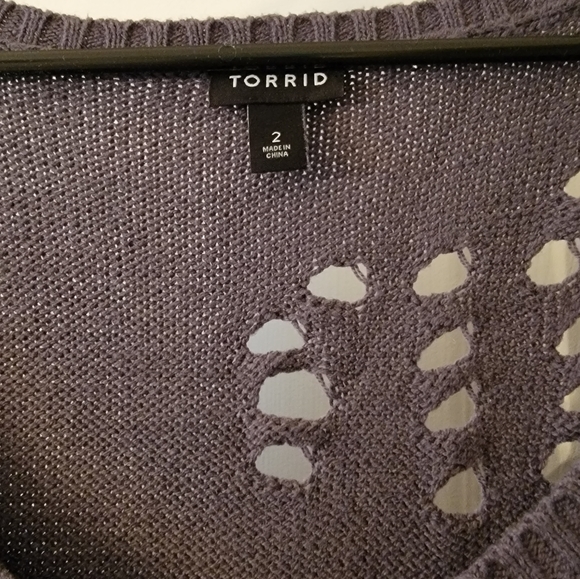 Torrid Distressed Sweater - Picture 2 of 5
